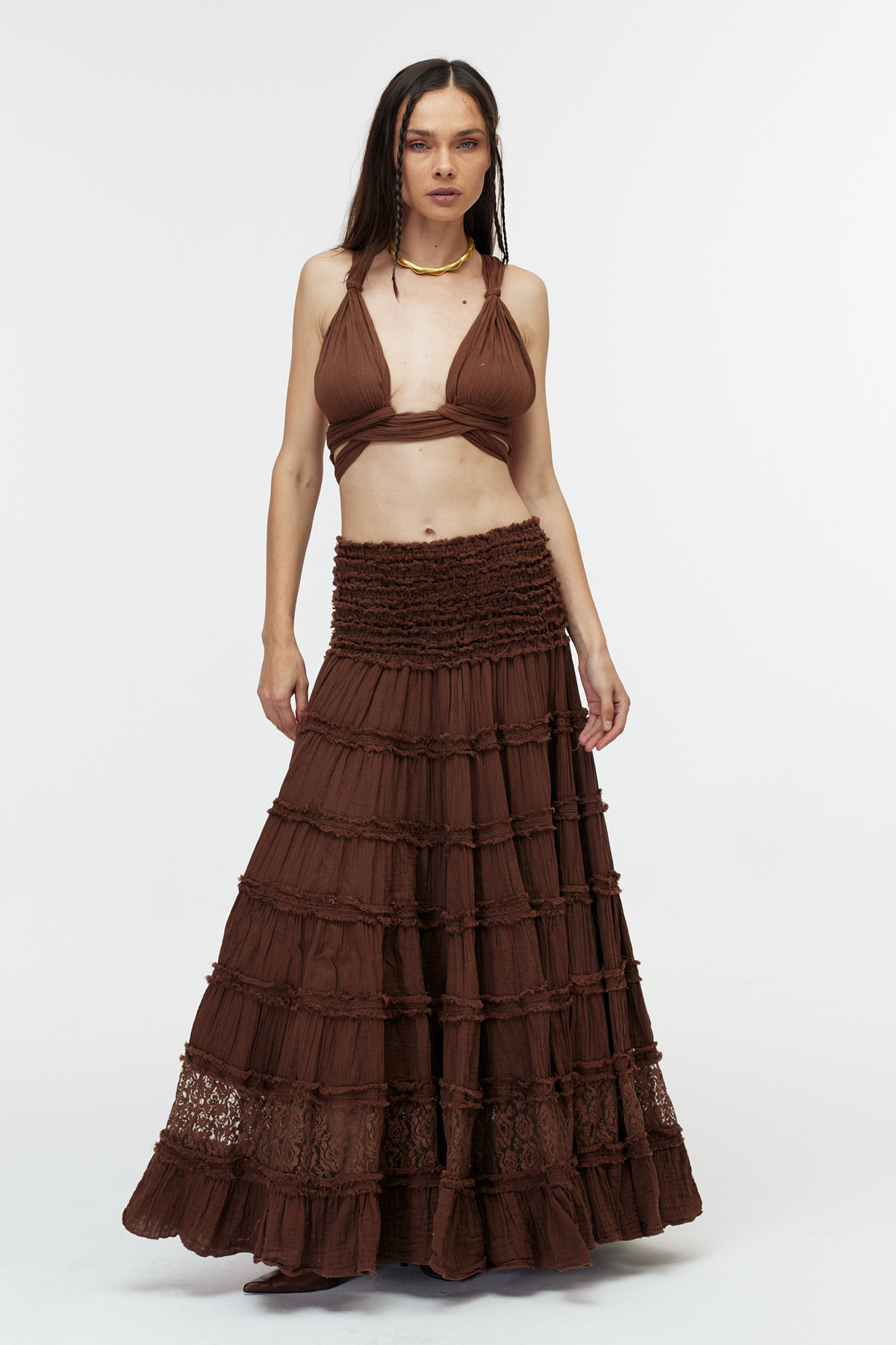 Bohem maxi etek