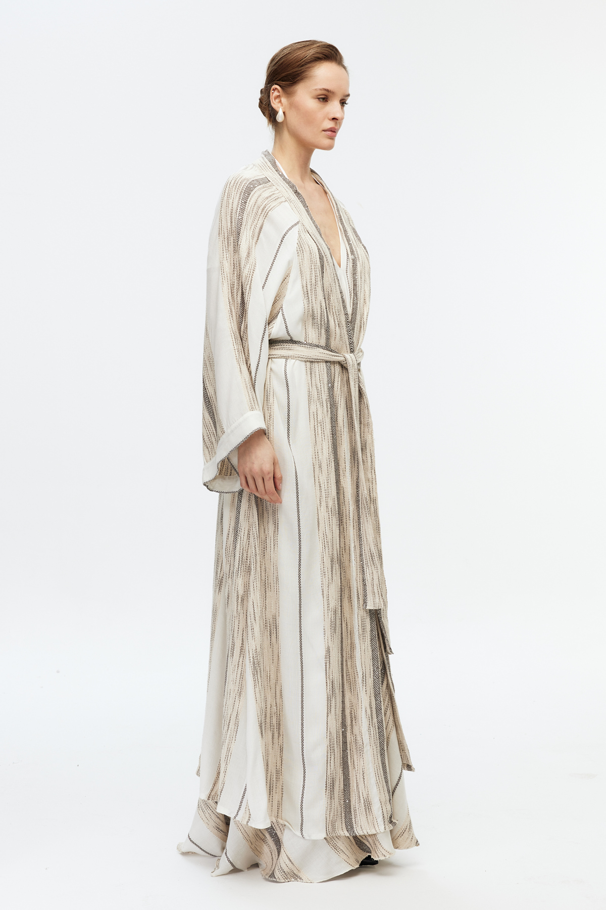 Kușaklı uzun kimono 3