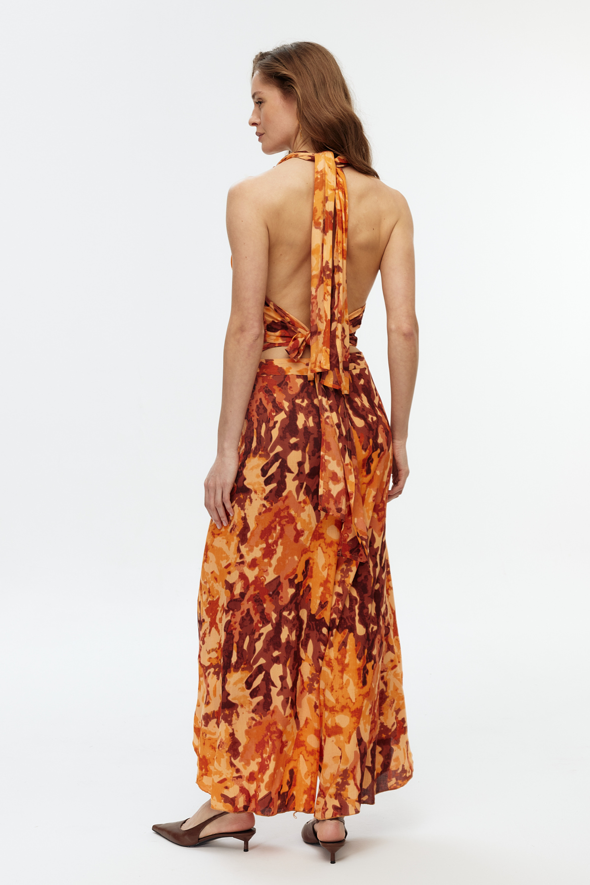 Terracotta crop top pantolon takım 6