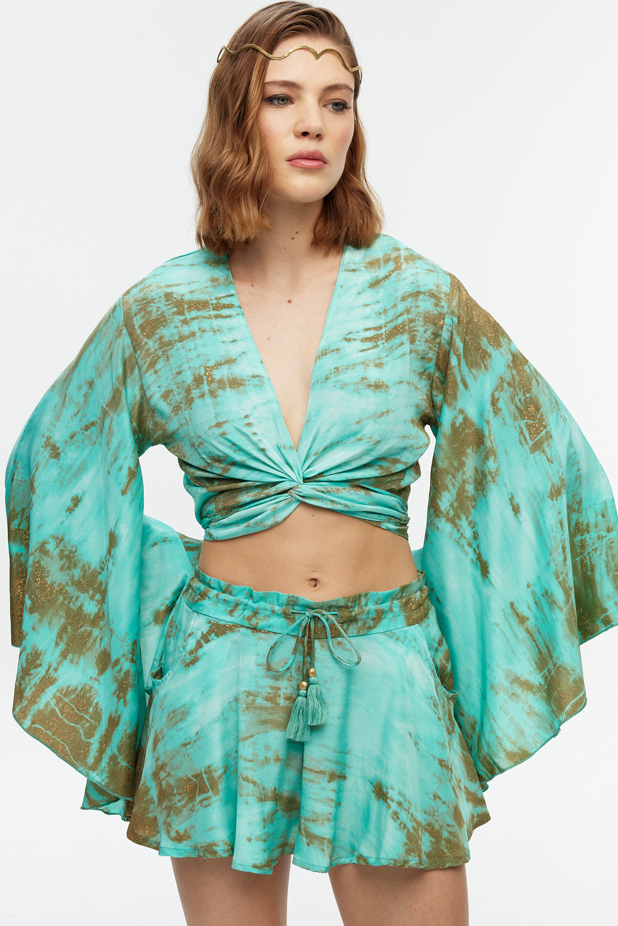 Crop top şort etek takım 4