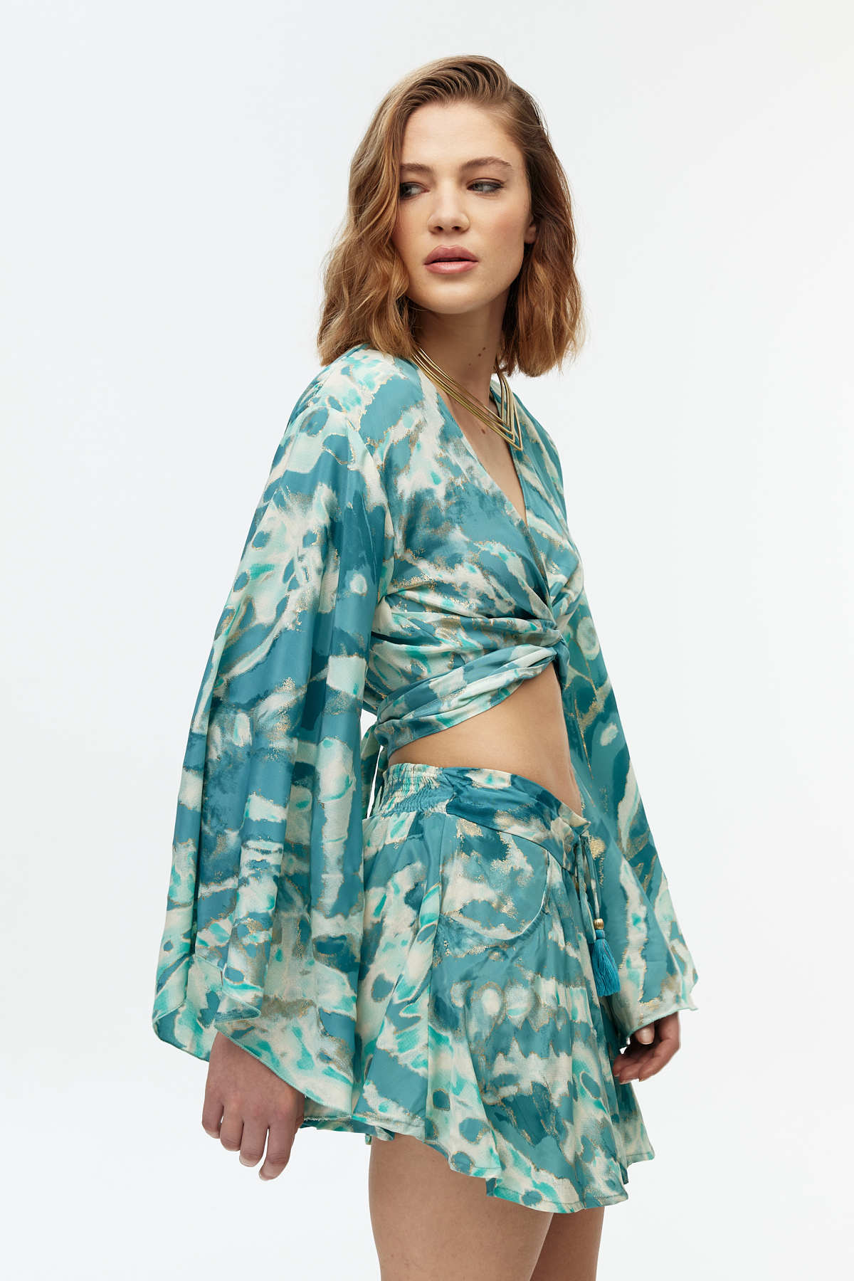 Crop top şort etek takım 3