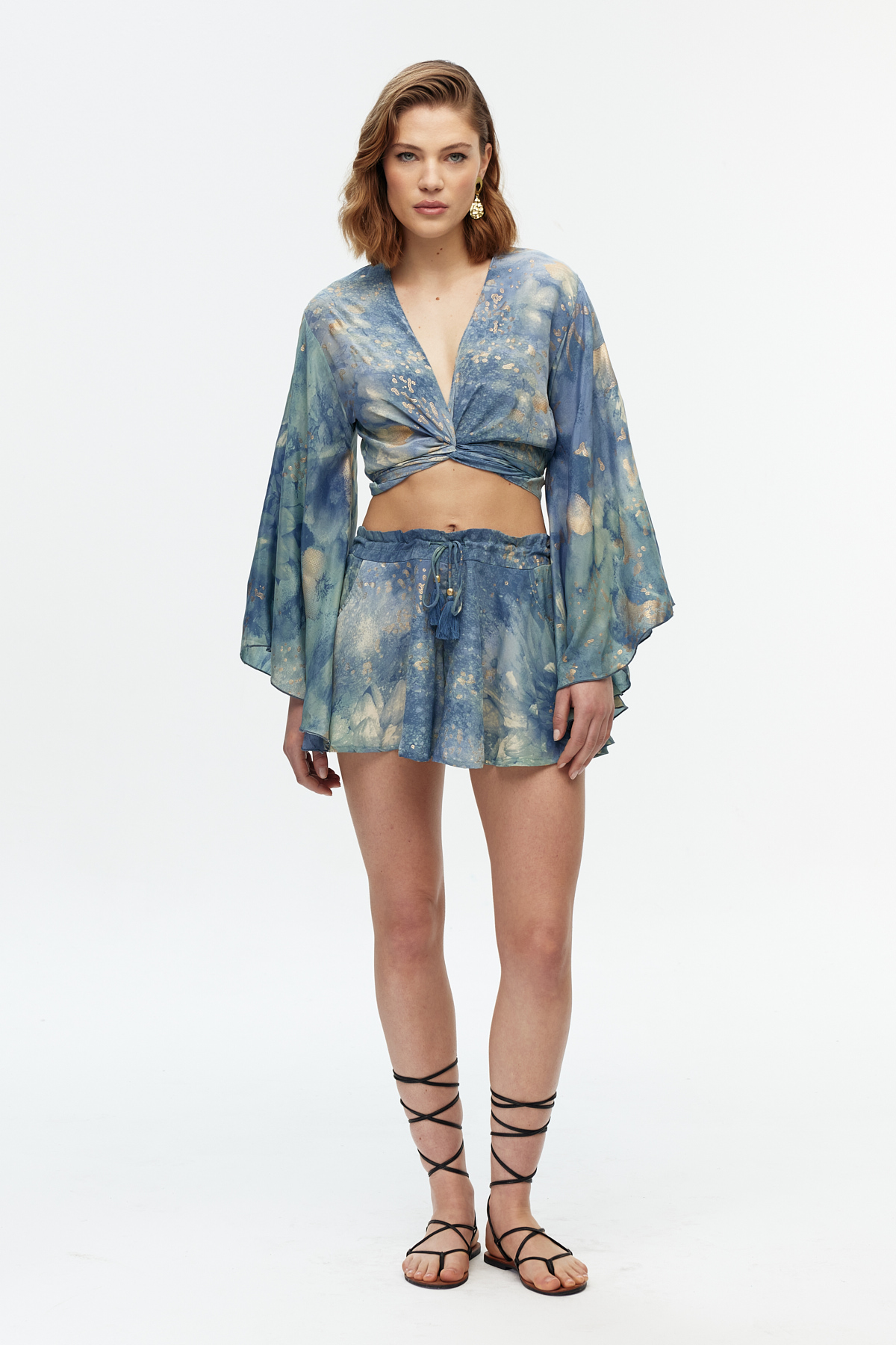 Crop top şort etek takım 2