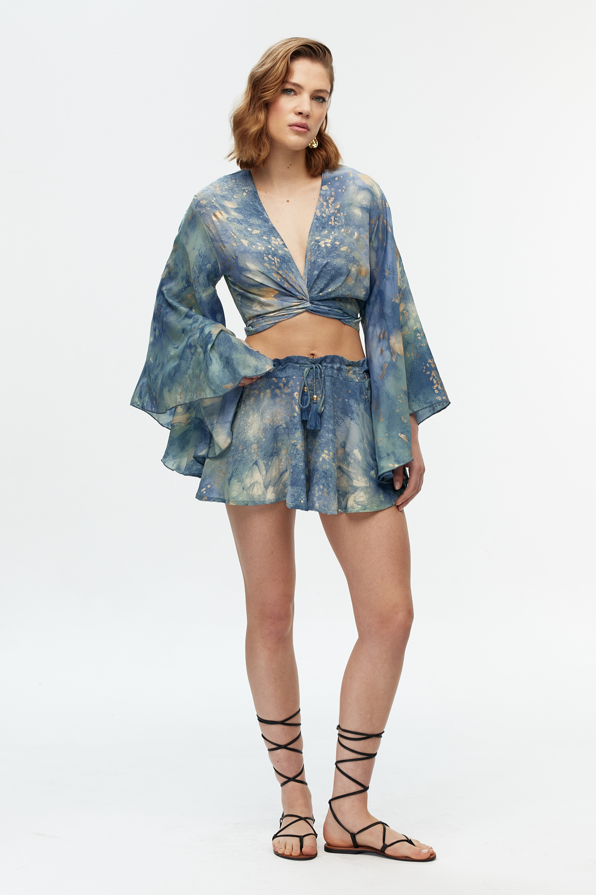 Crop top şort etek takım 4