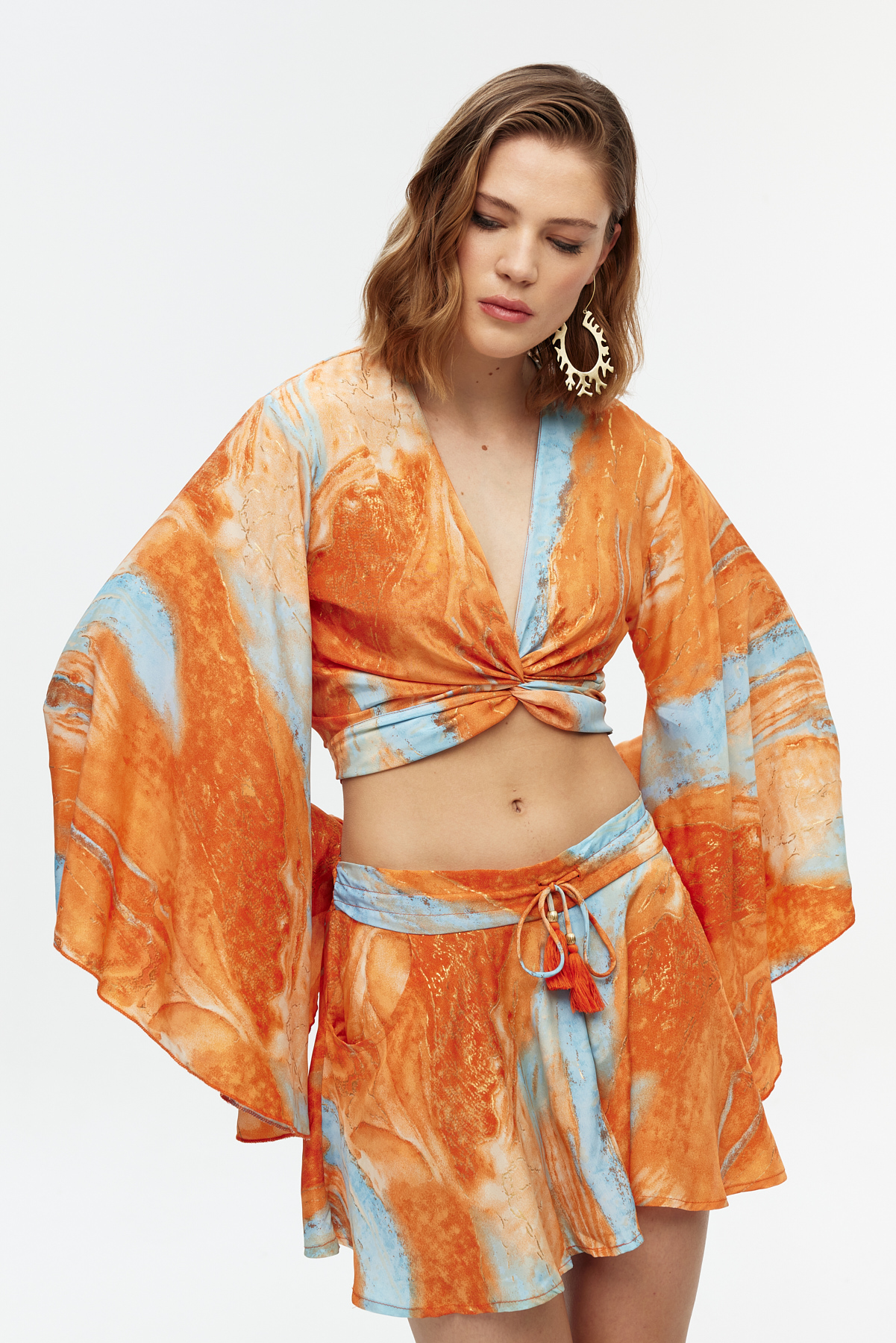 Crop top şort etek takım 2