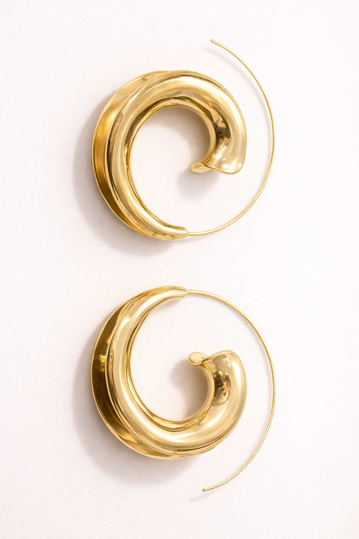 Spiral gold küpe 2