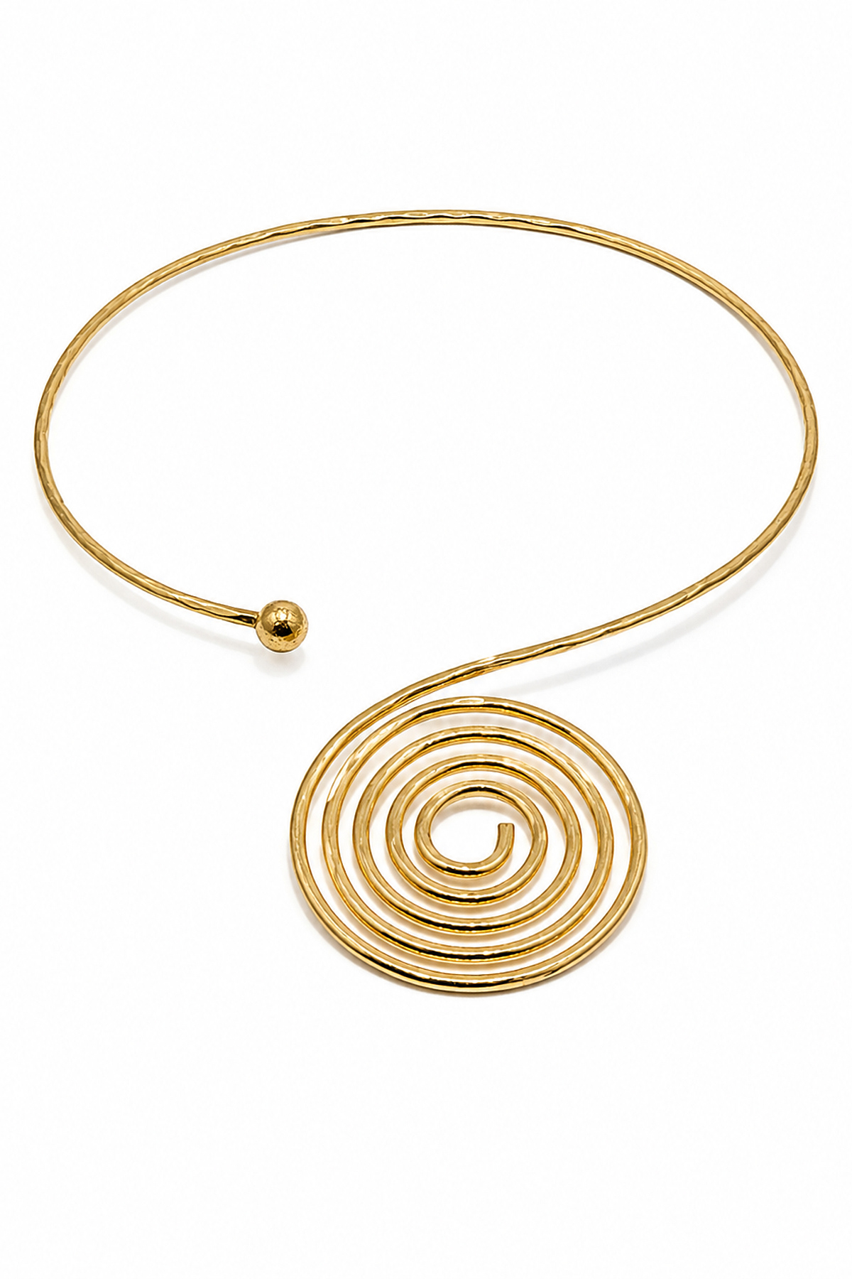 Spiral gold kolye