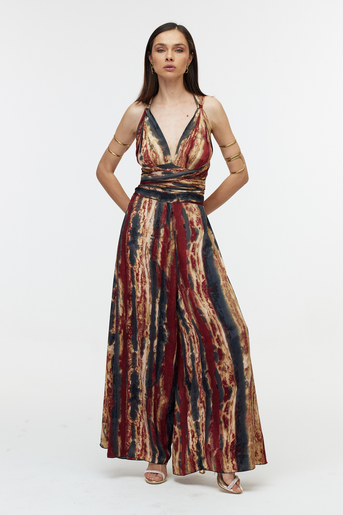 Kușaklı  maxi tulum