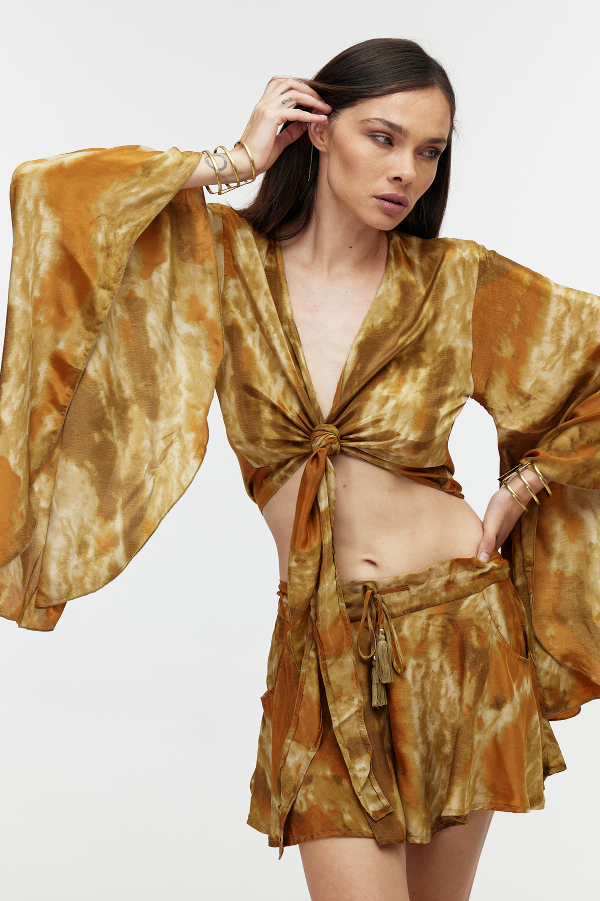 Crop top şort etek takım 4