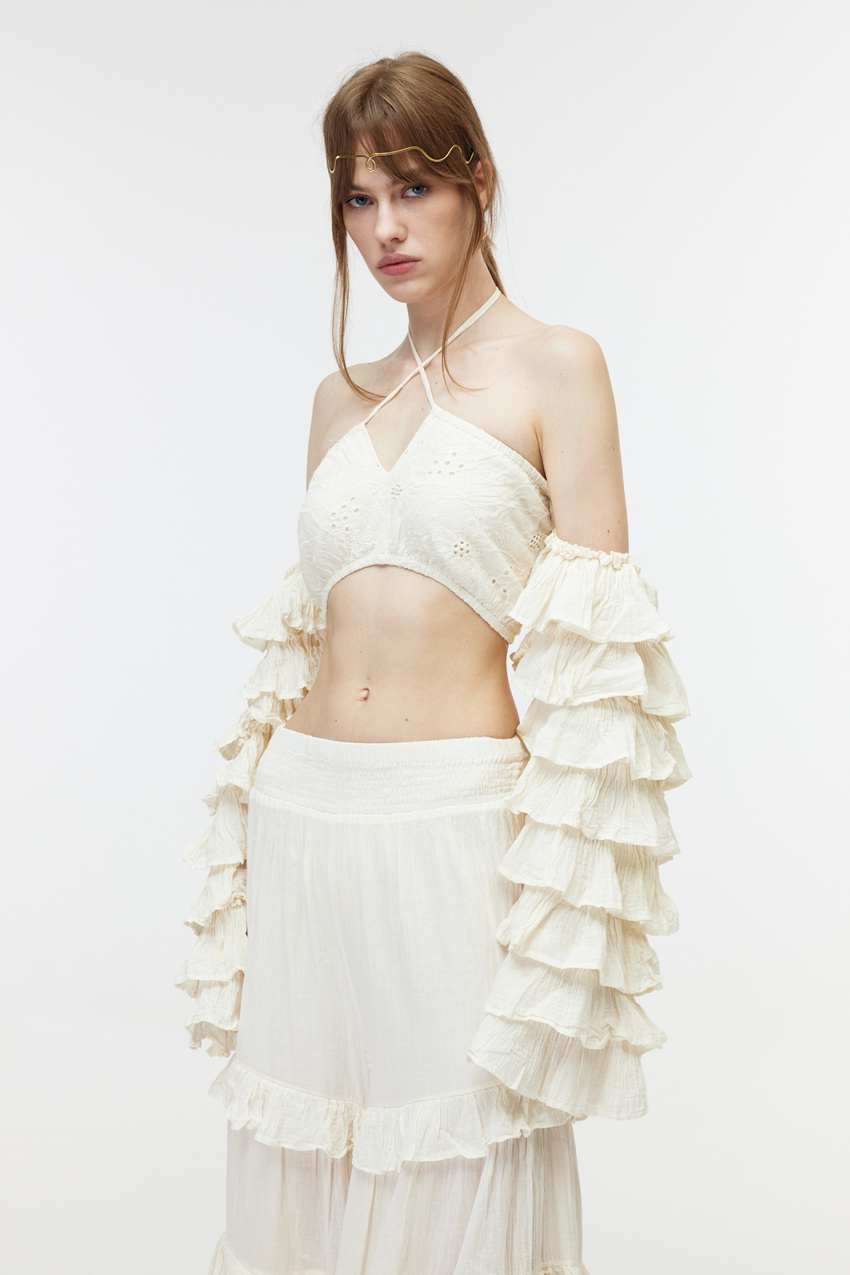 Ekru cotton bolero 4